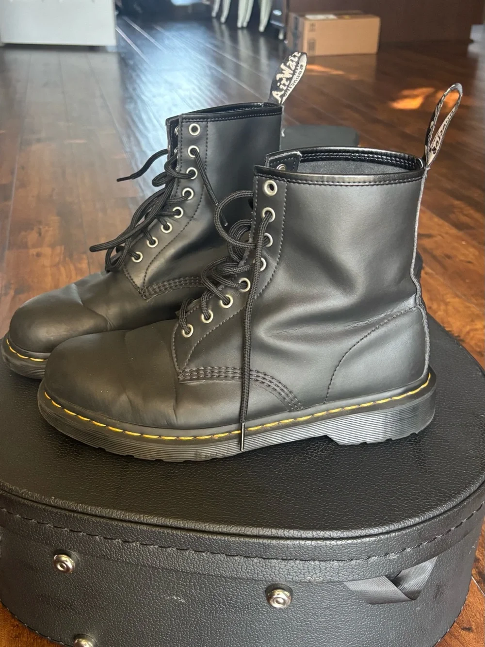 Dr. Martens 1460 Genix Nappa Reclaimed Leather Lace Up Boots